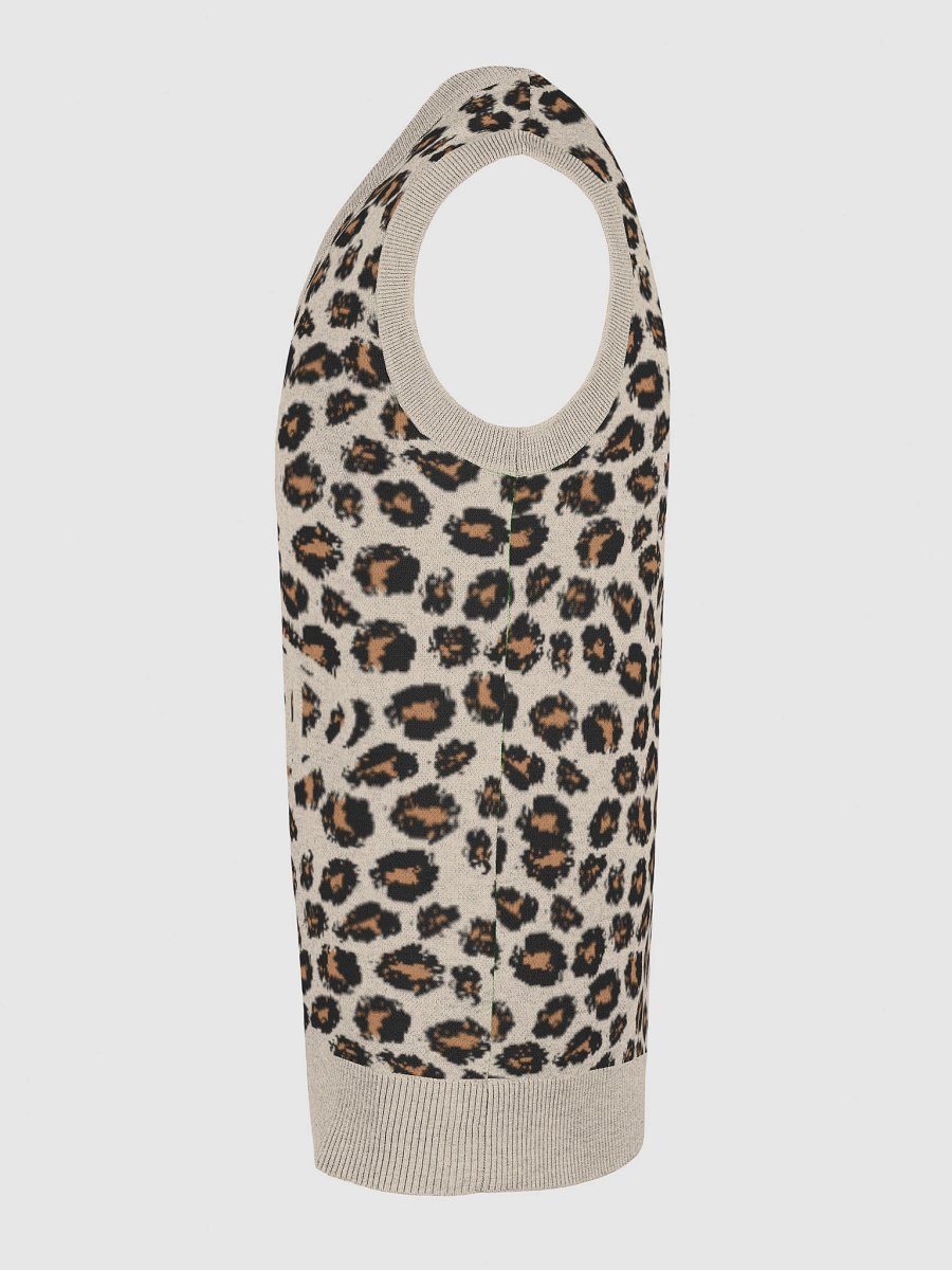 Freshi Simple Leopard V-Neck Sweater product image (28)