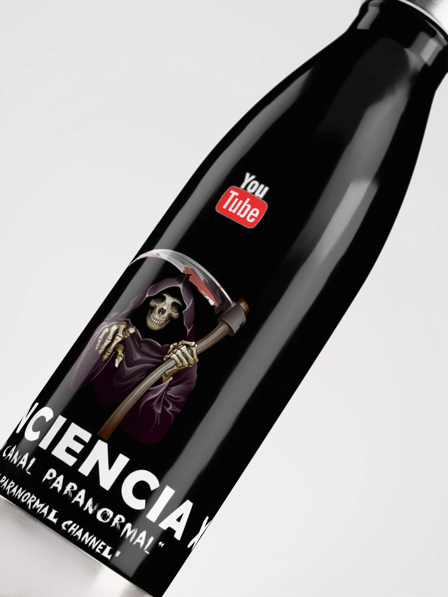 Grim Reaper Paranormal Stainless Steel Water Bottle product image (10)