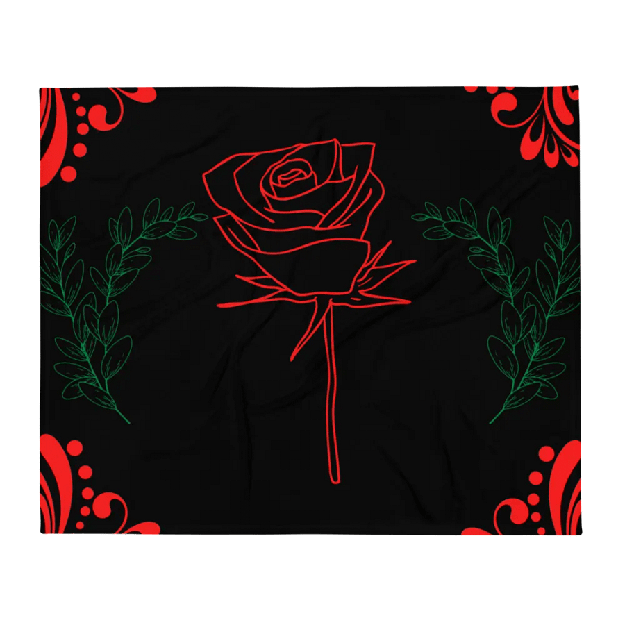 Gothic Floral Pattern Throw Blanket | Comfortable Throw Blanket product image (2)