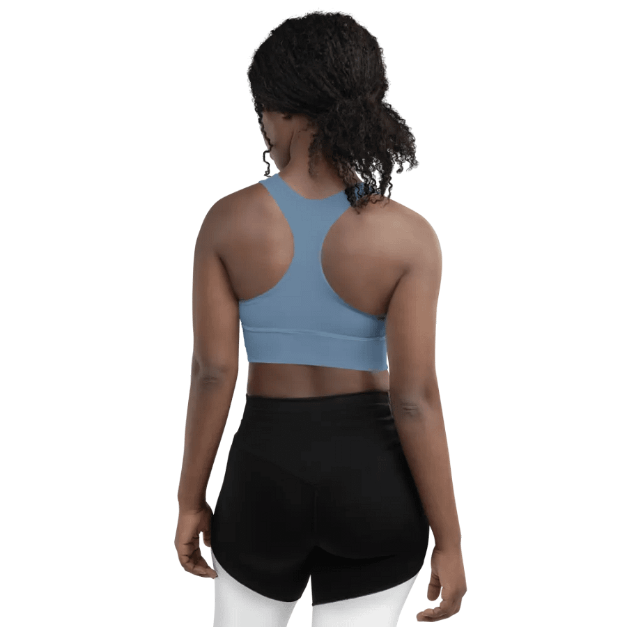 Blue Blossom Matching All-Over Sports Bra product image (5)