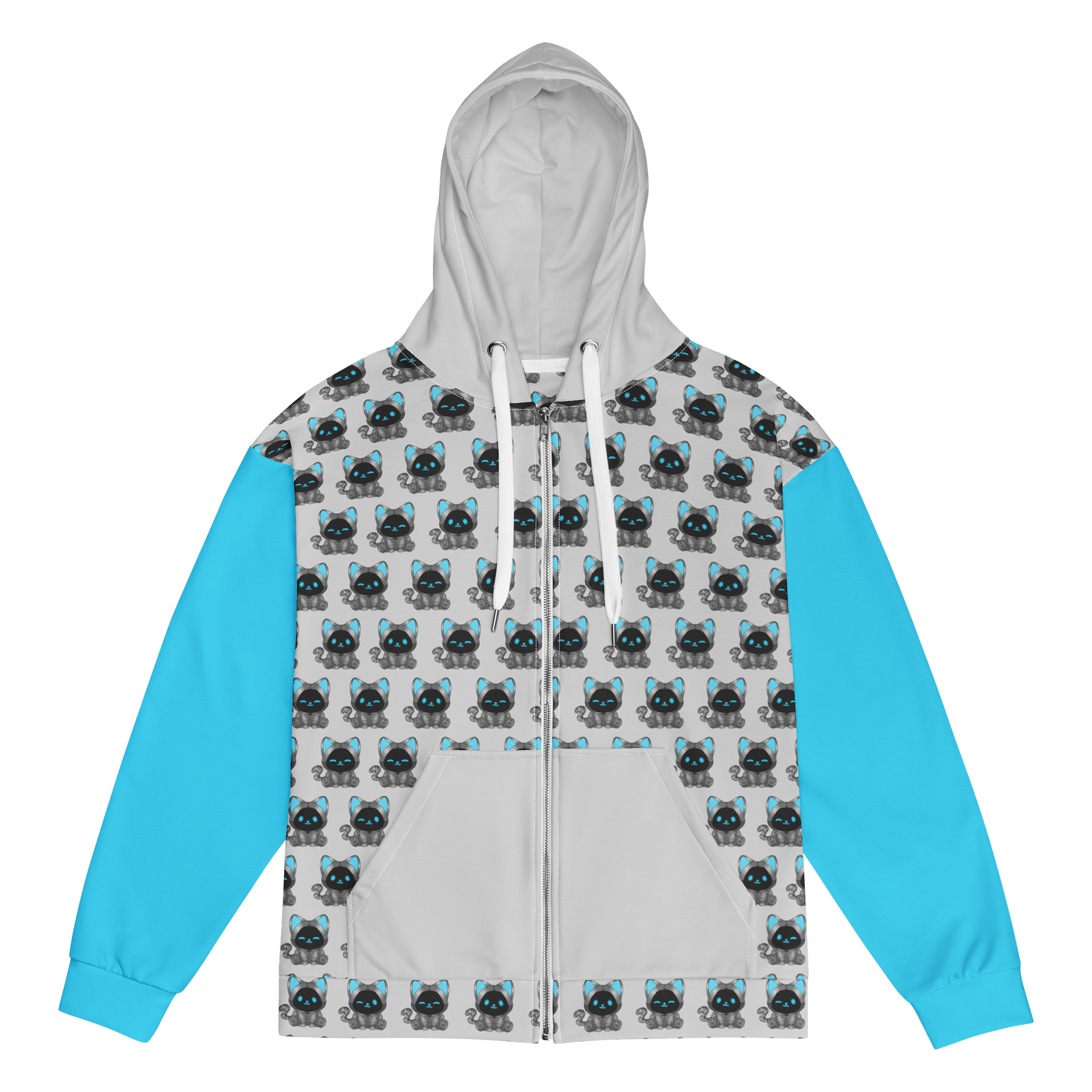 PalBot Patterned Hoodie (Blue) product image (1)