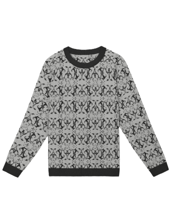 Knitted Jacquard Ornamental Men's Cardi product image (1)