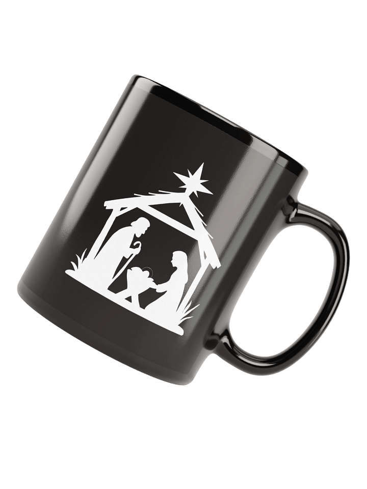 Nativity Scene Christmas Mug – Holy Family Silhouette – Christian Faith Gift product image (1)