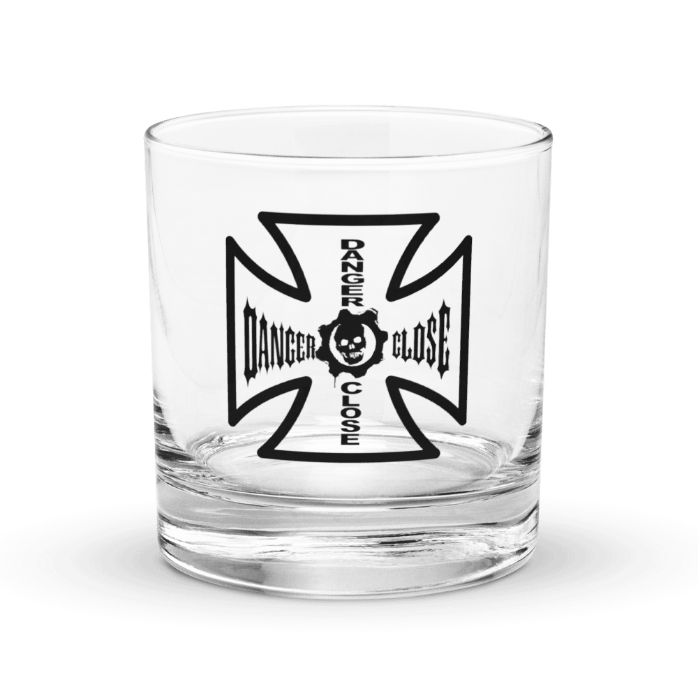 Danger Close Iron Cross Rocks Glass product image (1)