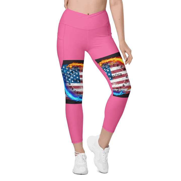 Leggings w pockets brilliant rose product image (1)
