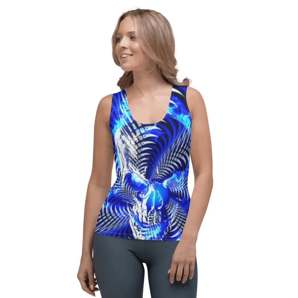 Neon Skull Symmetry Women's Tank Top product image (1)