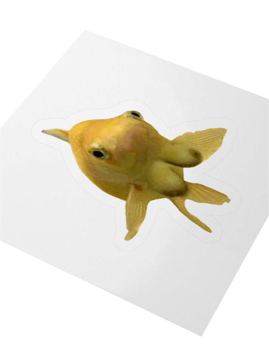 Canine-Inspired Goldfish Kiss Cut Stickers product image (7)