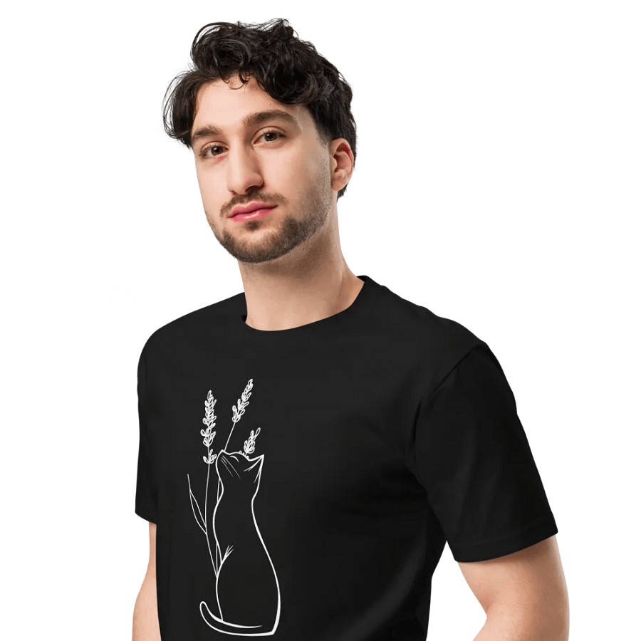 Lavender Cat Supreme Comfort Classic T-Shirt product image (4)