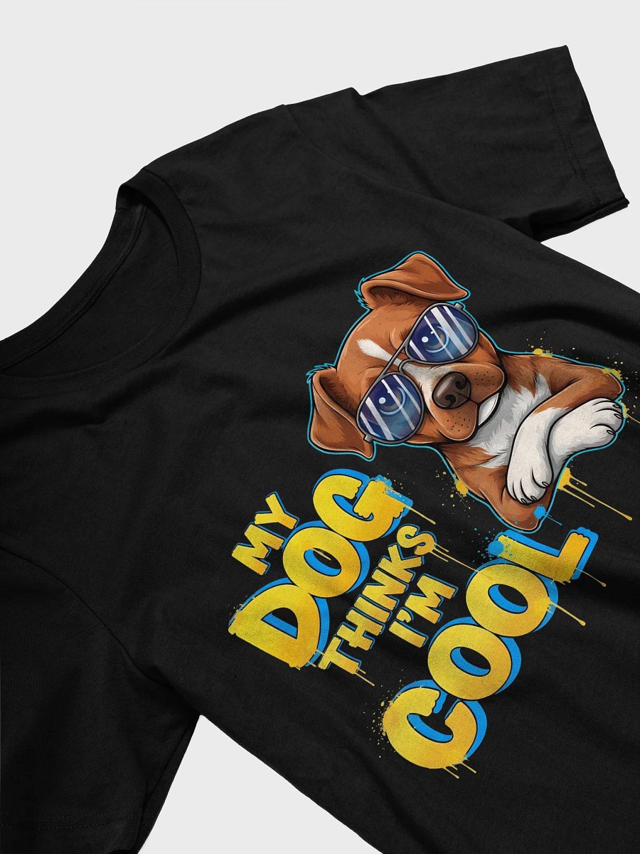 My Dog Thinks I'm Cool – Golden Retriever Cartoon T-Shirt product image (3)