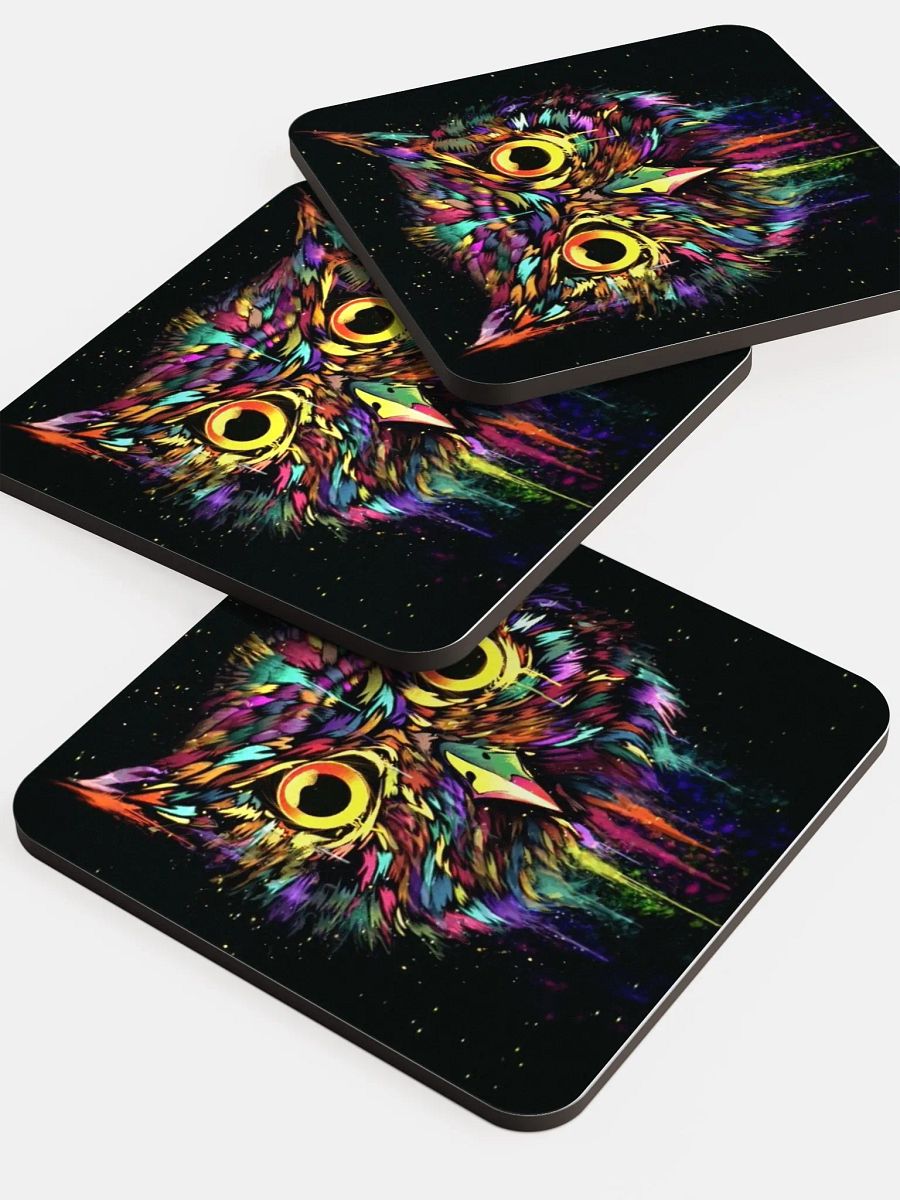 Drippy Owl Coaster (Black) product image (6)
