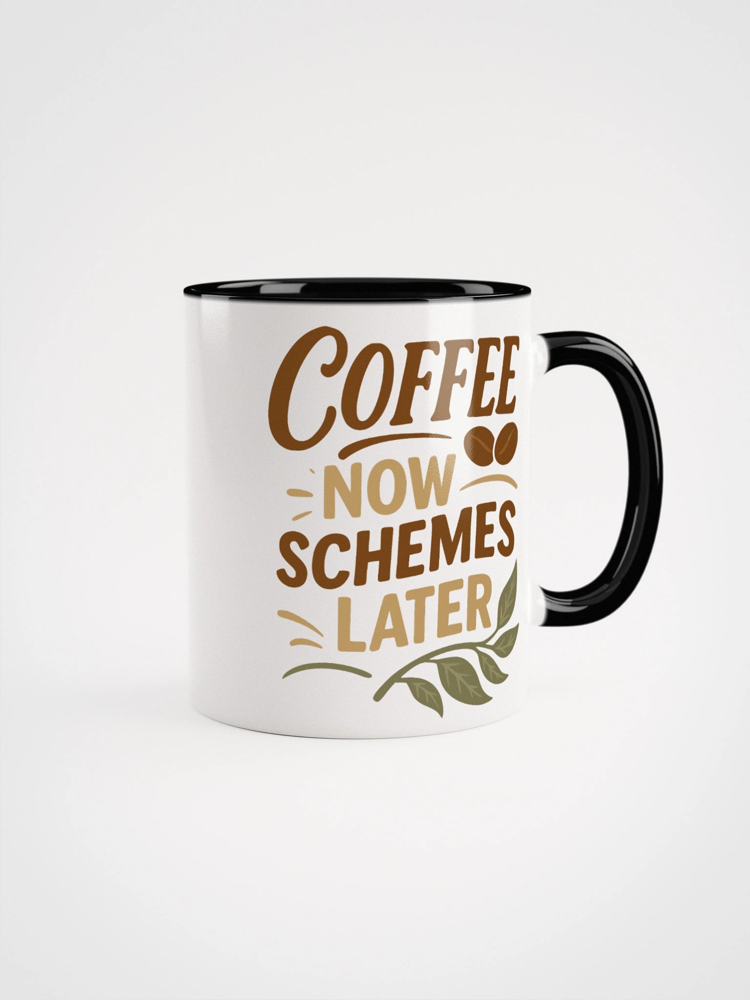 Coffee Now Schemes Later Mug – Hilarious Morning Chaos Cup product image (4)