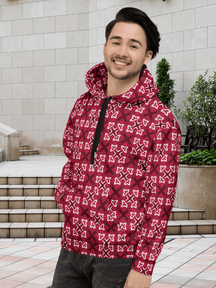 Intricate Crosses and Diamonds Unisex Hoodie product image (1)