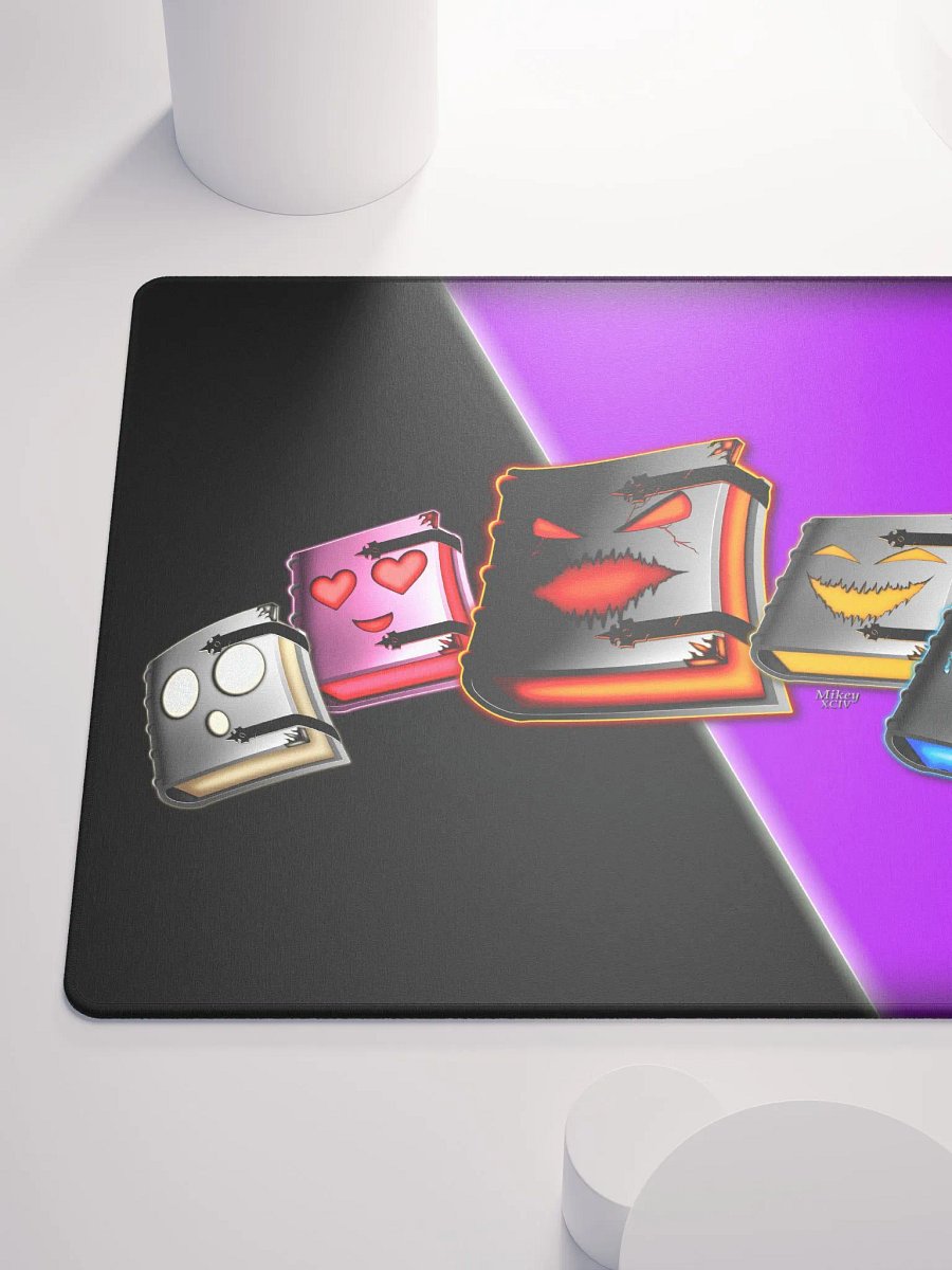 Emotionally Booked Grimoire Characters - MikeyXCIV - Mouse Pad - 18″×16″, 36″×18″ product image (6)