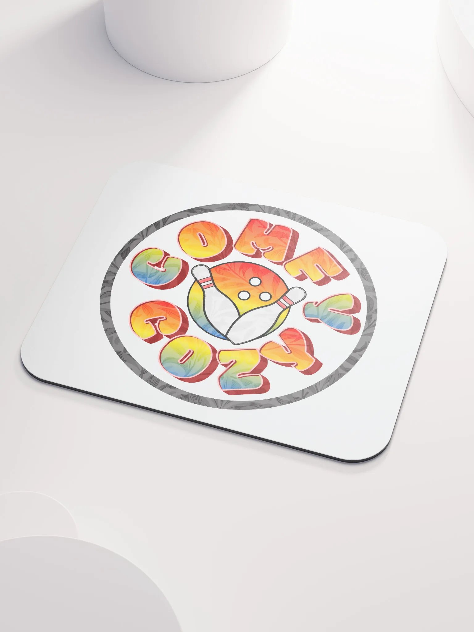 Comfy Cozy Bowling Sunset Strike Mouse Pad product image (3)