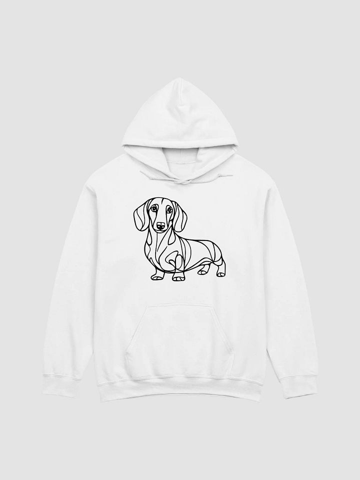 Cozy Dachshund Line Art Hoodie for Dog Lovers product image (9)