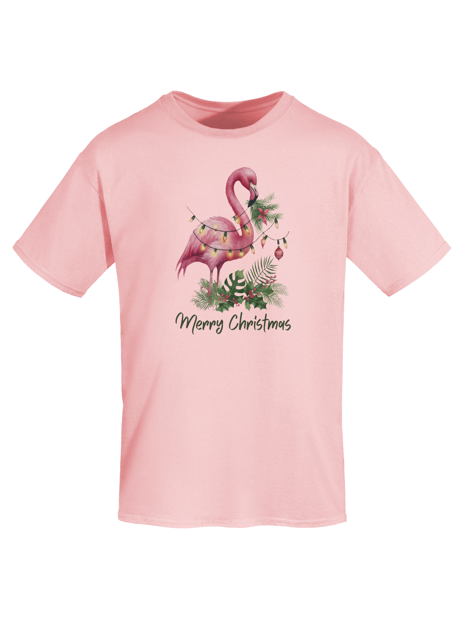 Flamingo Merry Christmas T-shirt product image (50)