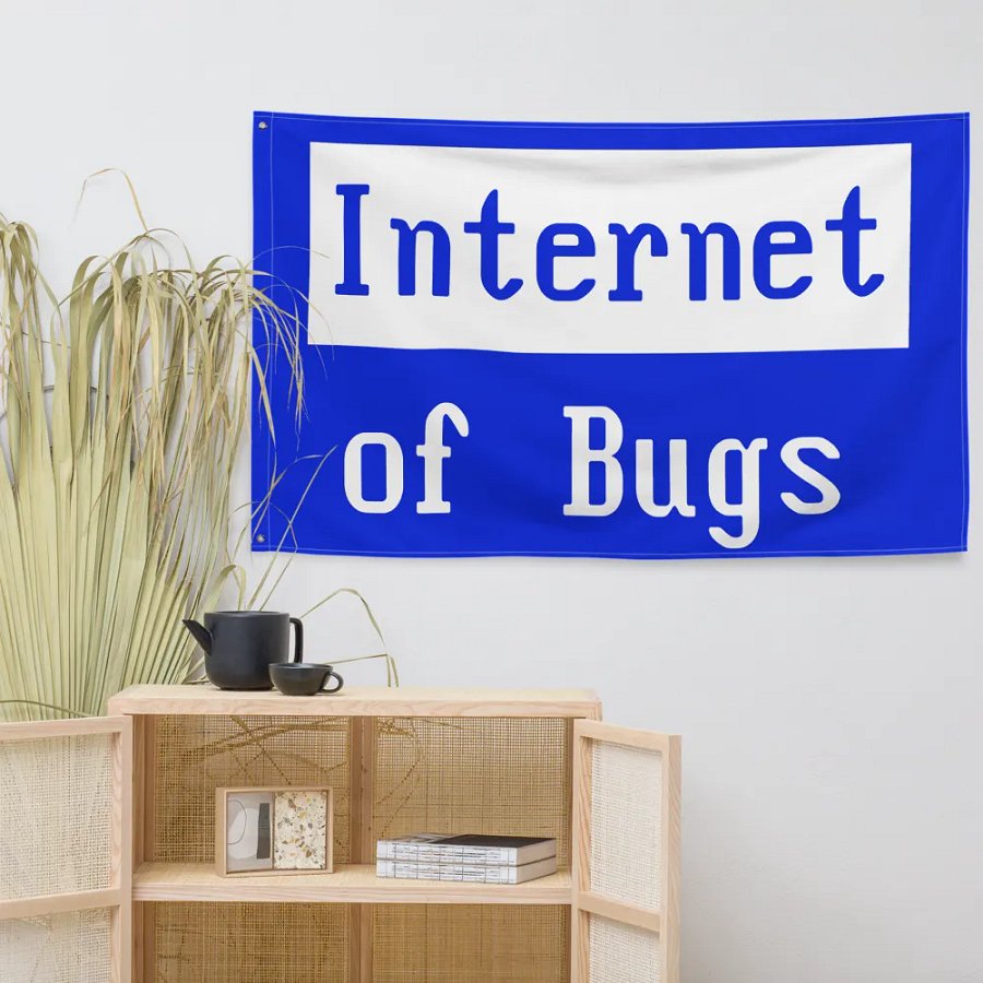 Internet Of Bugs Flag product image (7)