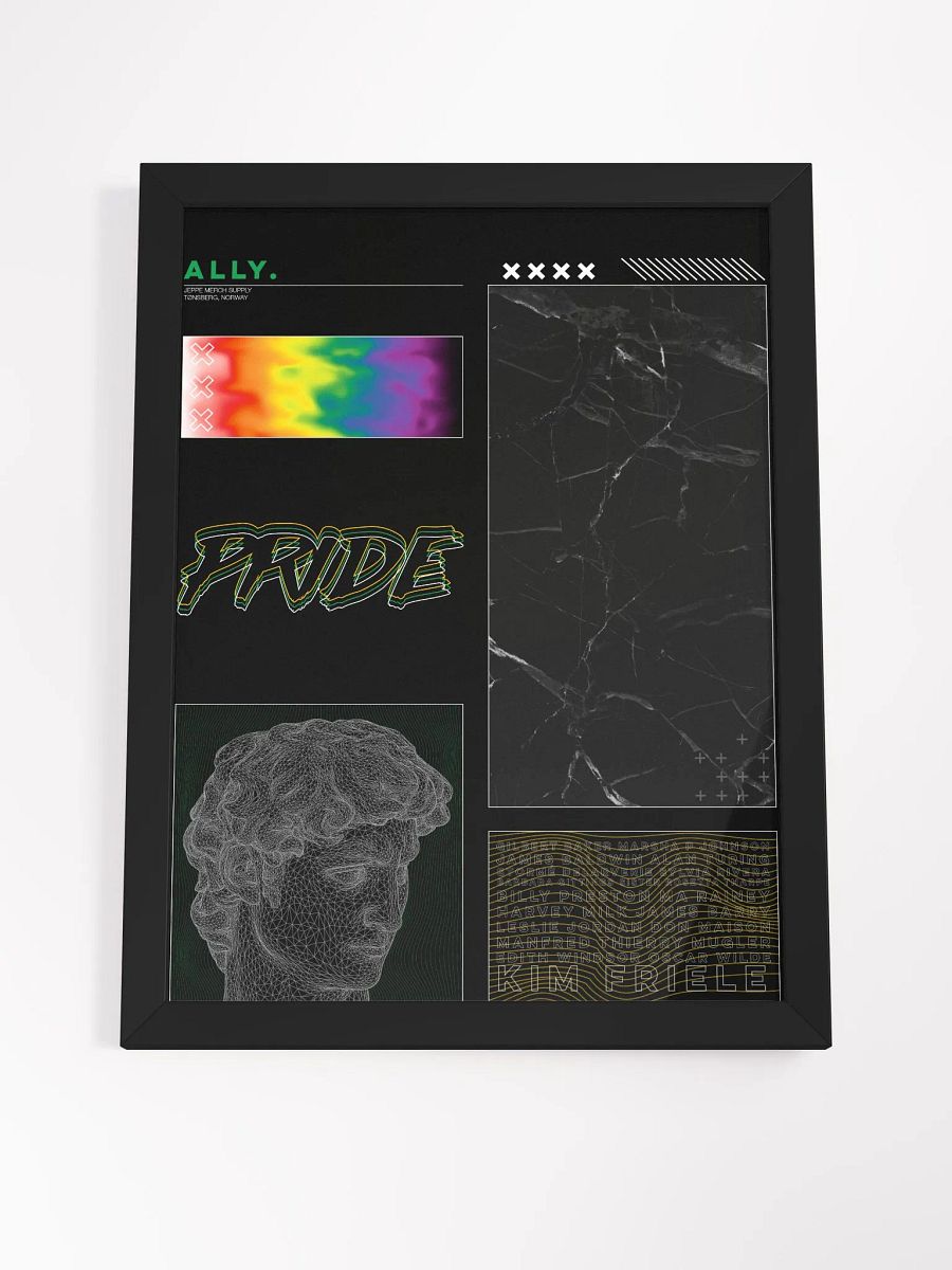 Straight Ally Pride Framed Poster product image (21)