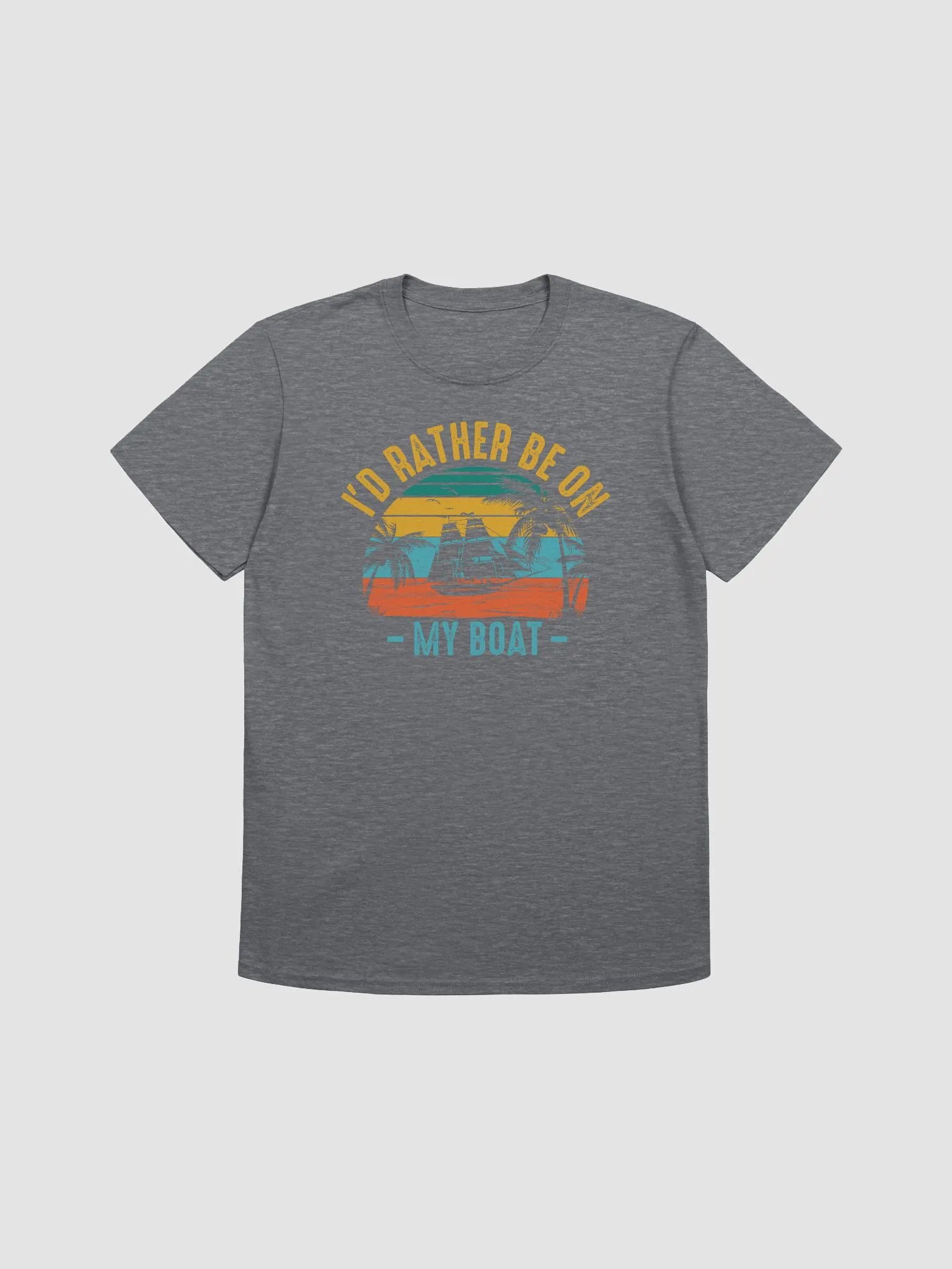 I'd Rather Be On My Boat Gildan 64000 Unisex Tshirt product image (3)