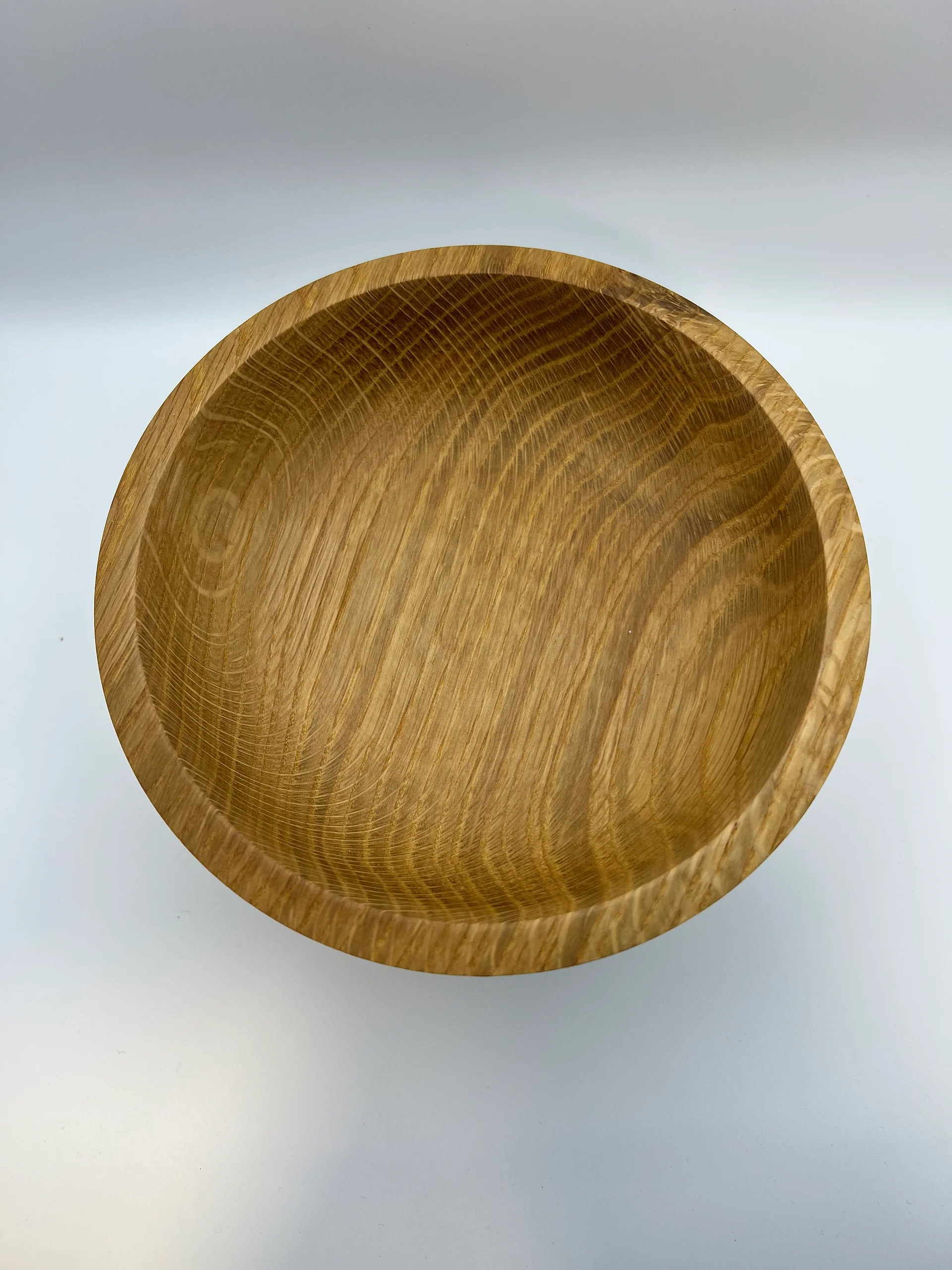 Hand-Turned Oak Bowl — 6.75” Rustic Charm with a Modern Touch product image (5)