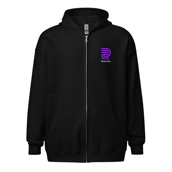 RO Gildan Unisex Stacked Logo Full Zip Hoodie product image (1)