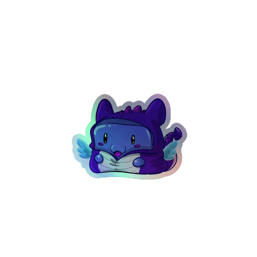 Dragon Squish Onesie Sticker- Holographic product image (1)