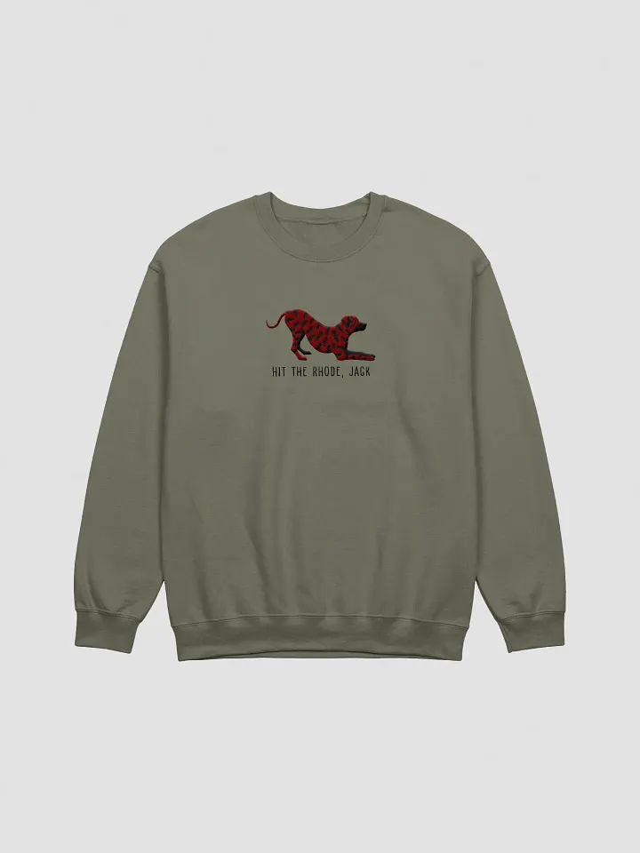 Hit the Rhode, Jack Sweatshirt (Embroidered) of a Rhodesian Ridgeback(Brindle) product image (7)