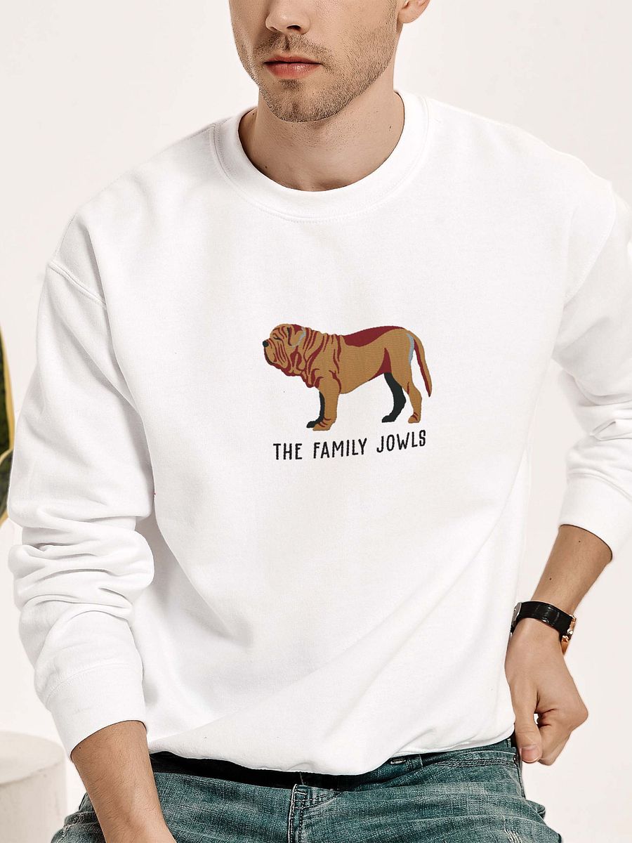 The Family Jowls Sweatshirt (Embroidered) of a Neapolitan Mastiff product image (2)