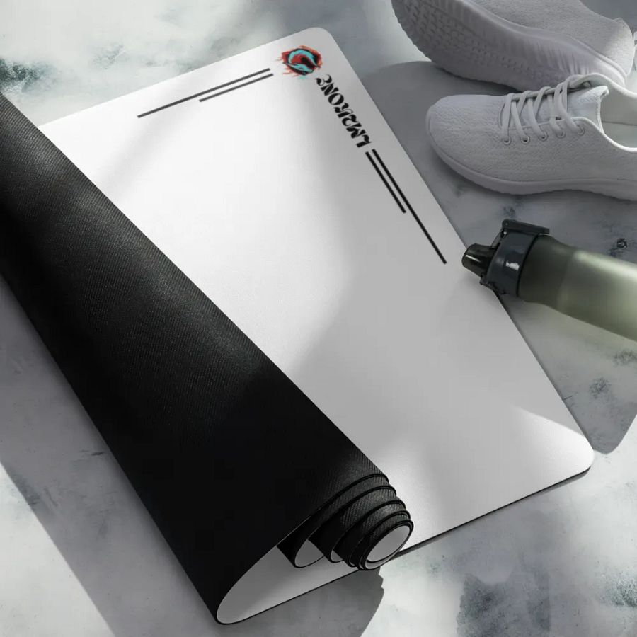 Black Kanagawa's wave Japanese Ink - Yoga Mat product image (9)