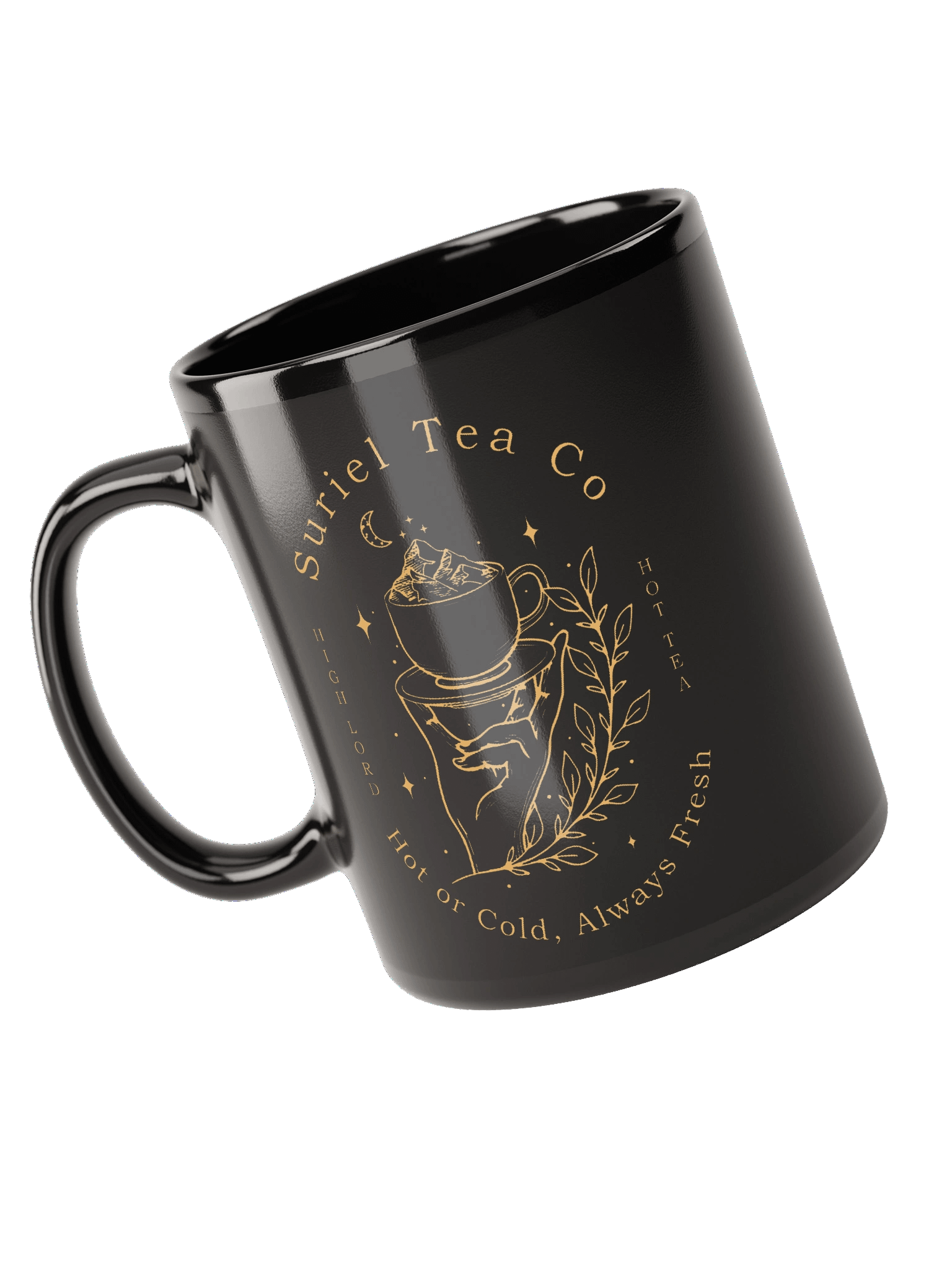 The Suriel Tea Co Suriel Tea Company Spill The Tea Velaris ACOTAR Symbol Classic Black Coffee Mug 1BK1 product image (3)