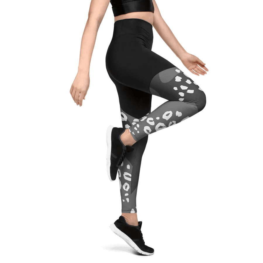 Grey Safari Chic Compression Leggings product image (10)
