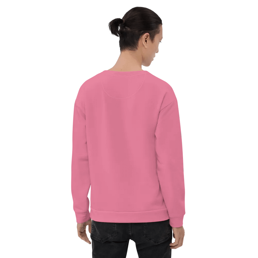 Plain Rosy Pink Soft Summer Unisex Recycled Polyester Heavyweight Premium Sweatshirt by Treasure Pie product image (9)