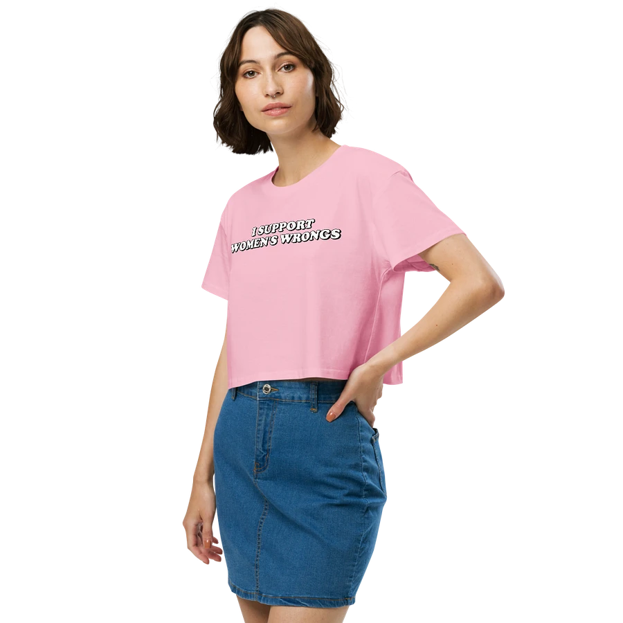 I Support Women's Wrongs Crop Top product image (9)