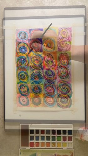 It's Wassily Kandinsky week at the library where I work, for our COLOR OUR WORLD Summer Reading Program. I did a little creat...