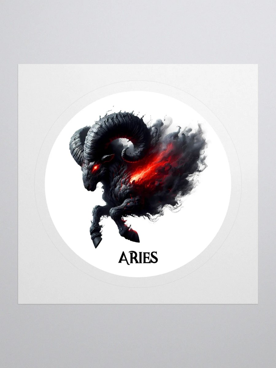 Mythical Aries Zodiac Round Sticker product image (2)