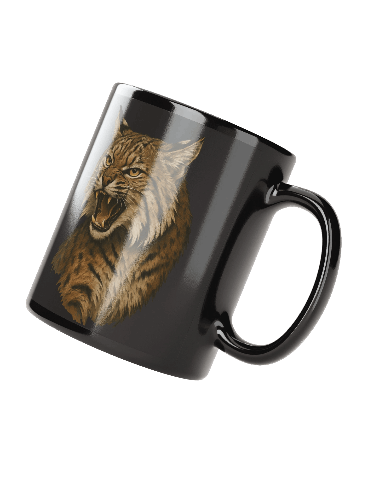Coffee Mug Roaring Lynx Wildlife product image (3)