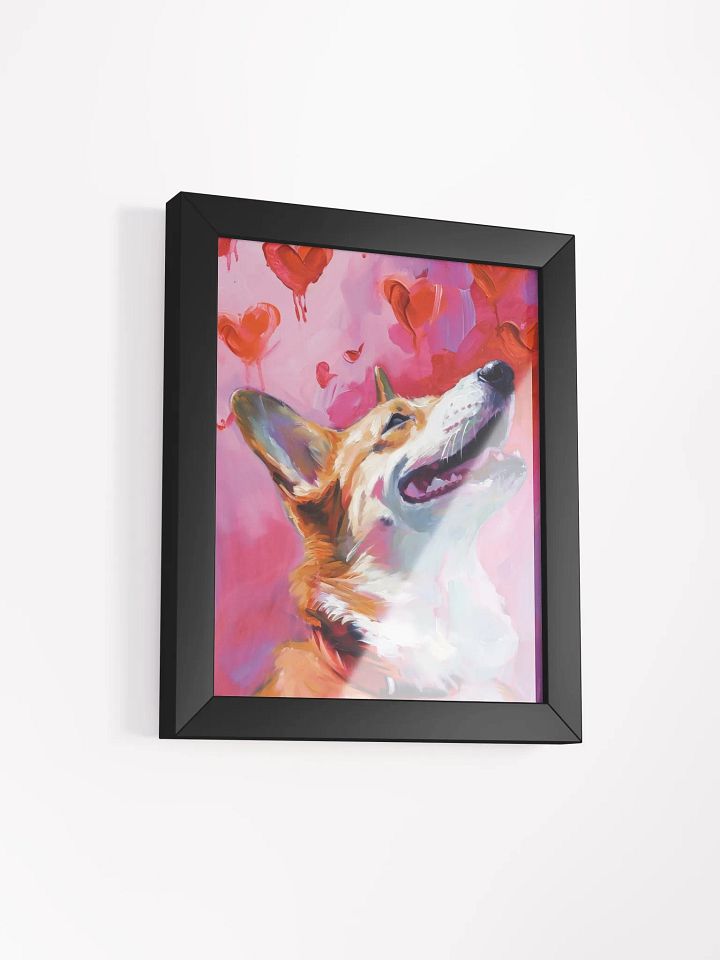 Joyful Corgi Love Framed Poster product image (5)