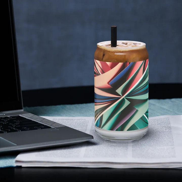 Flowing Petals Can Shaped Glass product image (1)