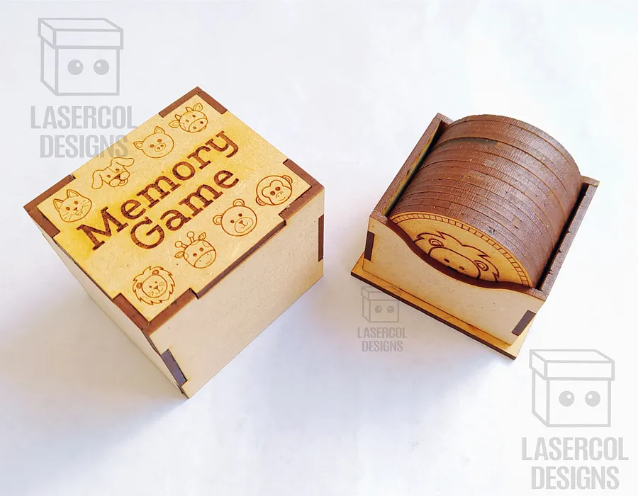 Memory Game (Animals) Version 2 - Laser Cut Files product image (8)