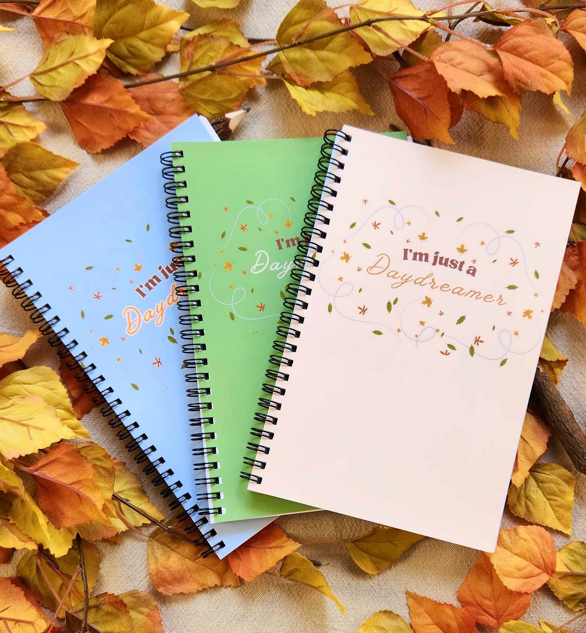 Autumn Daydreams Spiral Notebook/Journal (Blue) product image (9)