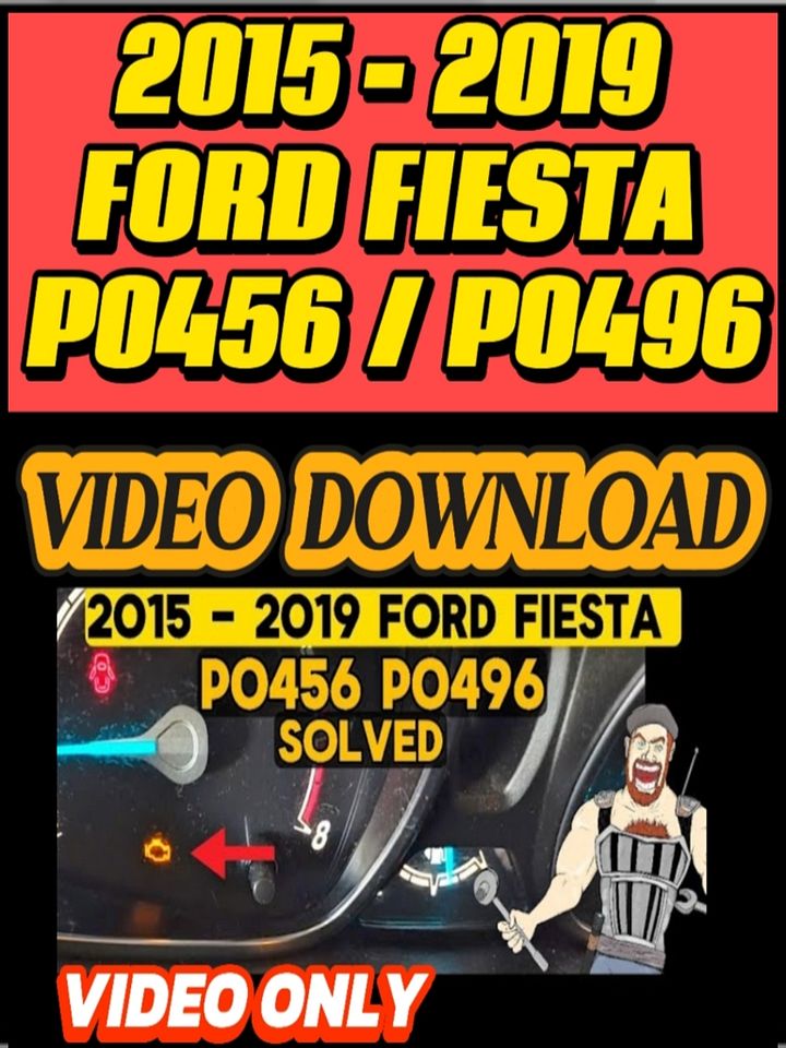 2015 - 2019 FORD FIESTA P0456 P0496 - SOLVED - HIGH PURGE FLOW | 2015 2016 2017 2018 2019 product image (1)
