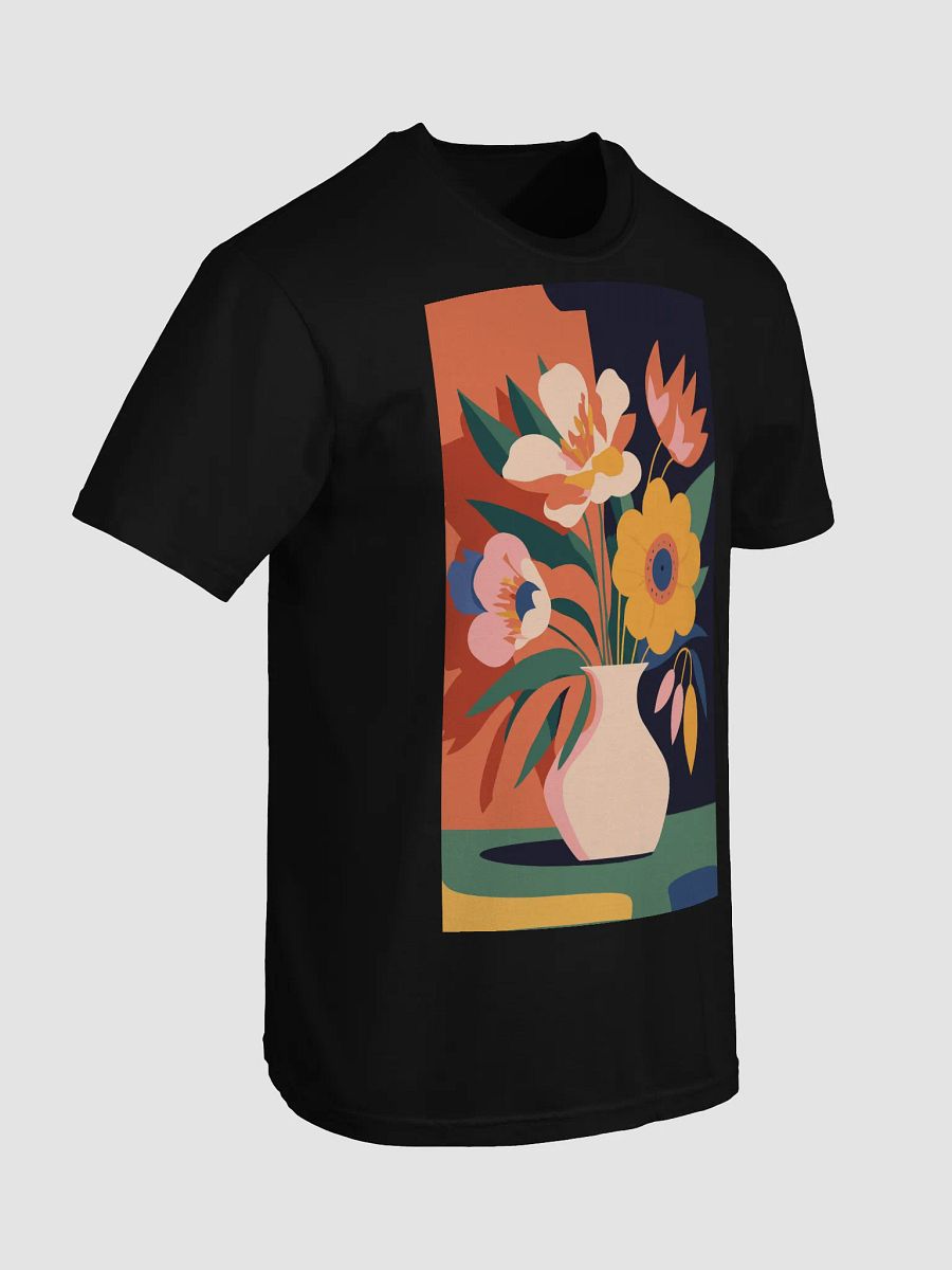 Vibrant Blooms Vase Illustration T-Shirt product image (58)