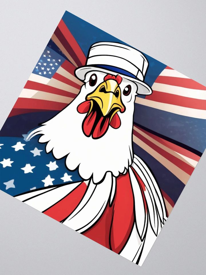 Patriotic Bird Top Hat Sticker Set product image (2)