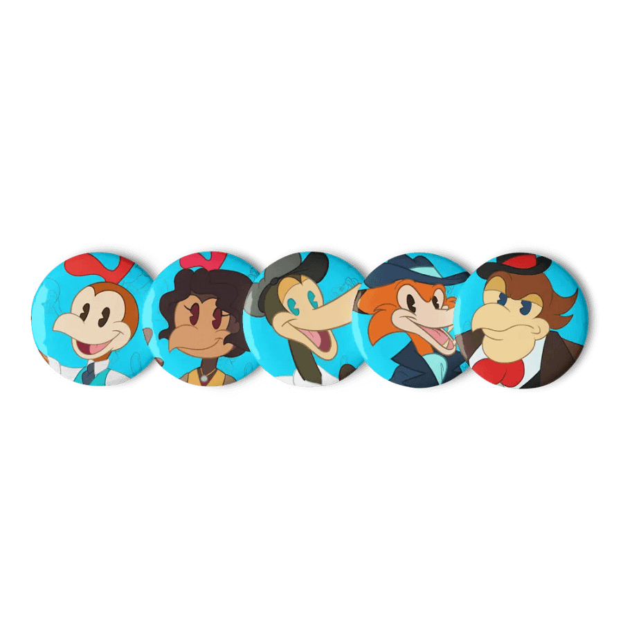 Chucky Chicken Character Buttons Set 01 product image (5)