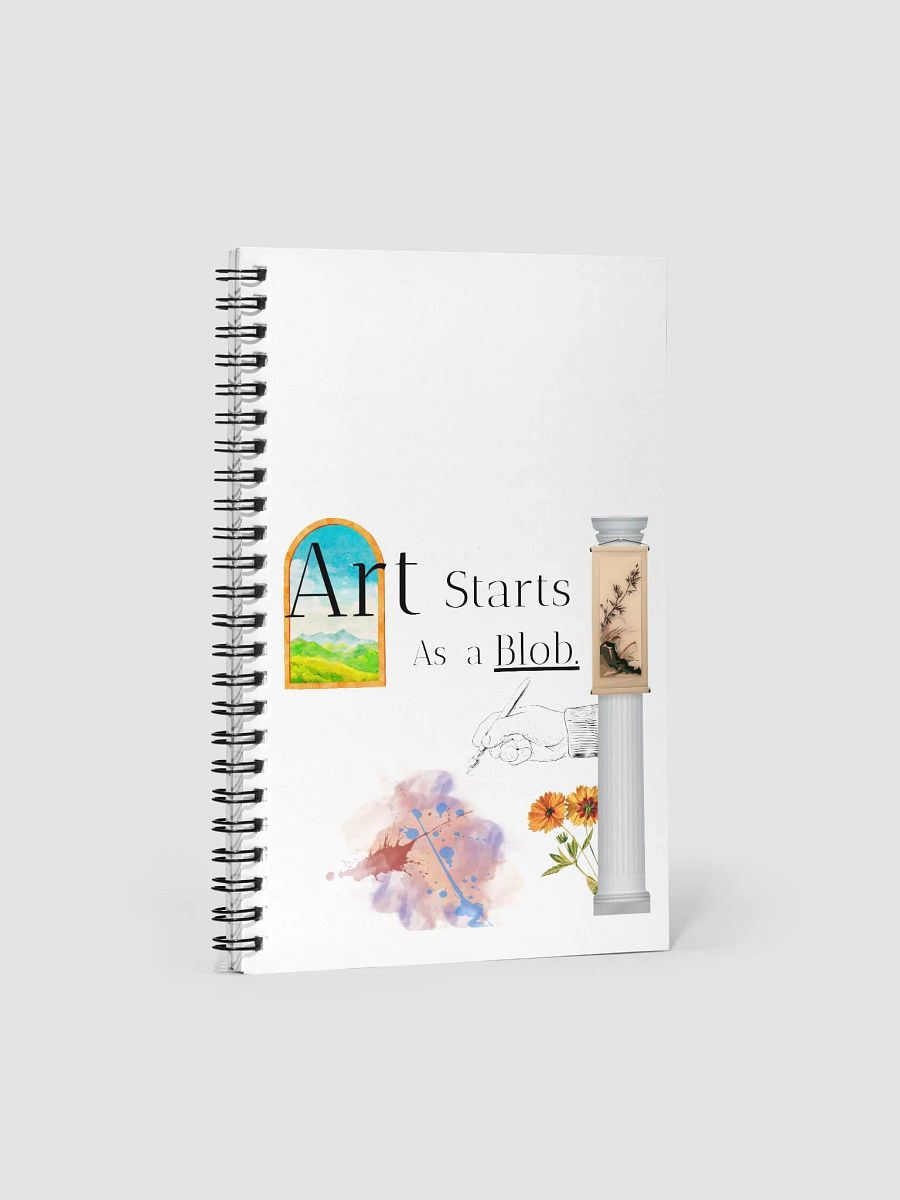Art Starts As a Blob Spiral Notebook product image (2)