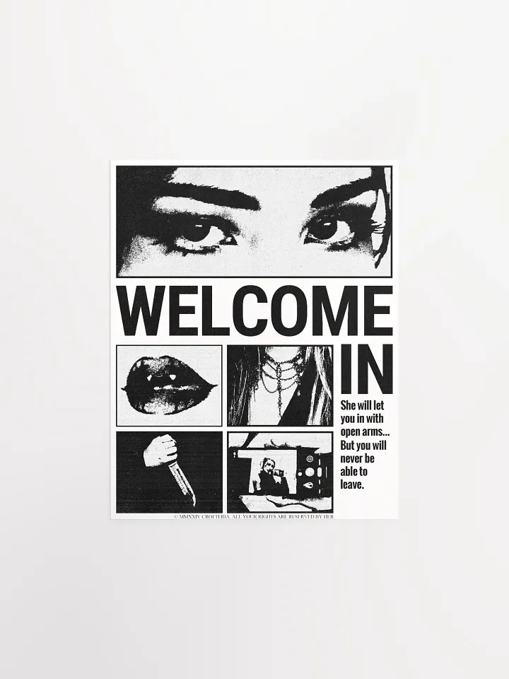 WELCOME IN (White Poster) - CROFTOBER 2024 product image (1)