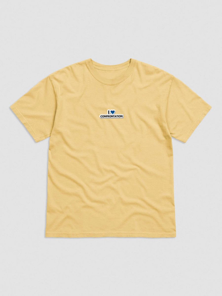 I <3 Confrontation embroidered garment-dyed tee (blue bubble design) product image (1)