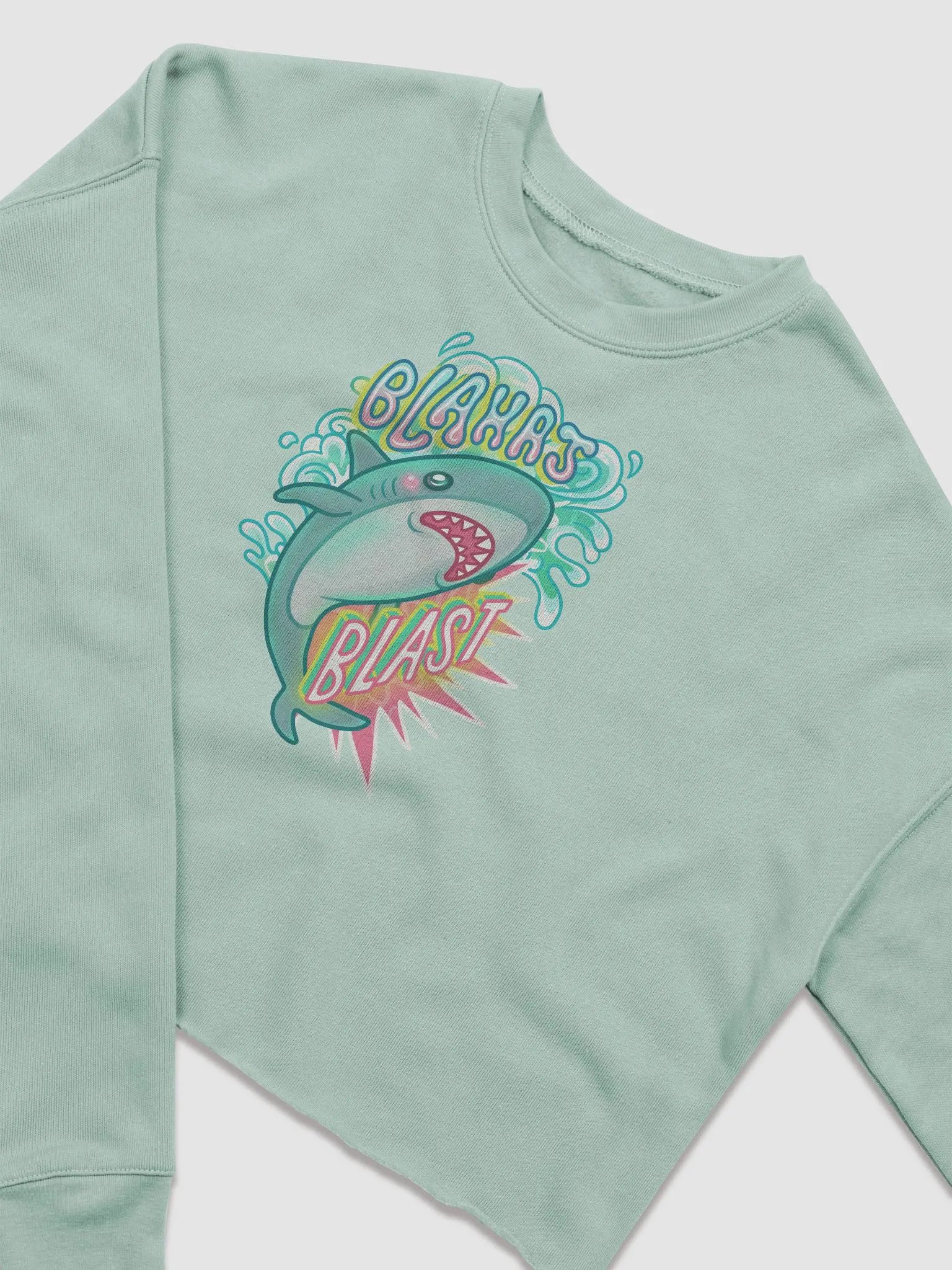 Blahaj Blast Cropped Sweater product image (10)