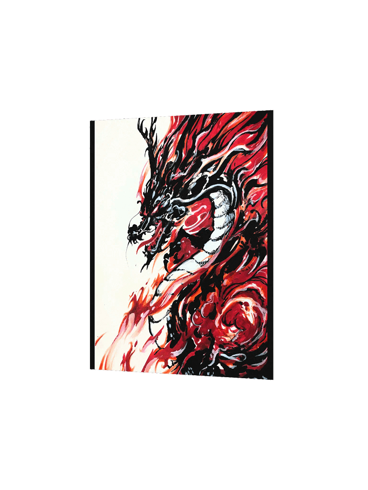 Black Red & White Dragon Matte Print product image (2)