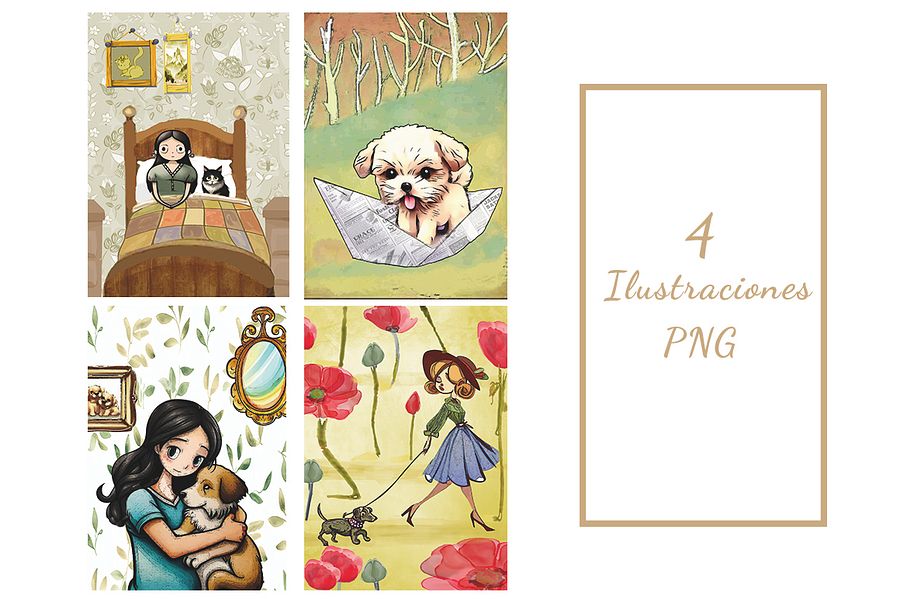 Set de 4 ilustraciones product image (1)